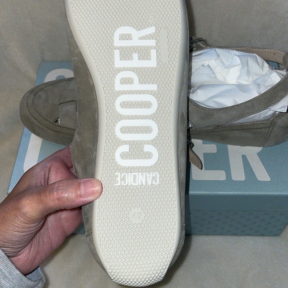 NWT Candice Cooper Rock T-Bar Velvet Suede Slate - Picture 16 of 16